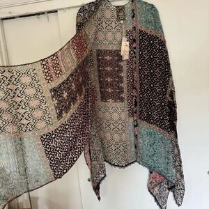 Johnny Was Multicolor Boho Kimono